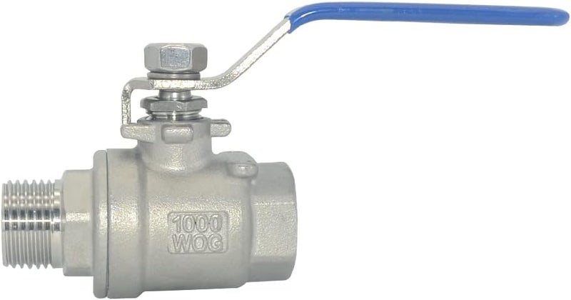 DAN SPEED 1/2 Inch Male x Female NPT Ball Valve S304 Stainless Steel,Full Port Heavy Duty for Water, Oil, and Gas,1000WOG (1/2 inch) - Image 3